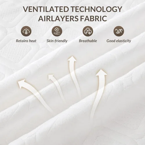 Miniatura 4 de HOMLYNS LuxeHeat - Cubrecolchón eléctrico con calefacción, tamaño Queen, control doble zonificado con función de precalentamiento, 10 niveles