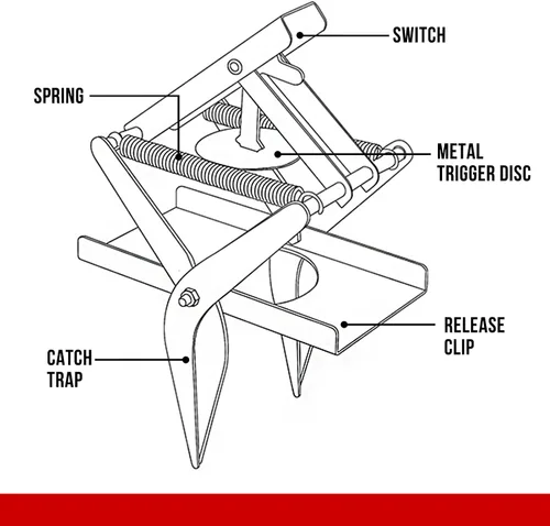 Miniatura 4 de ALLRoad Trampa para topos que mata fácil de instalar, eliminador de tijeras, trampa para topos para césped, reutilizable, acero galvanizado, mata