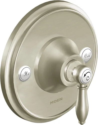 Miniatura 5 de Moen Weymouth TS3210BG - Kit de ajuste de válvula de equilibrio de presión Posi-Temp de oro cepillado de 1 mango, requiere válvula, TS3210BG