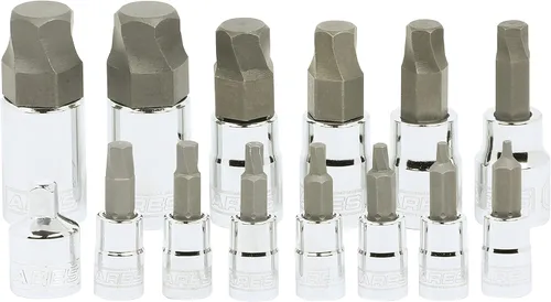 Miniatura 7 de ARES 31006 - Juego de llaves hexagonales para quitar sujetadores dañados SAE de 14 piezas, dados de acero de primera calidad para quitar sujetadores