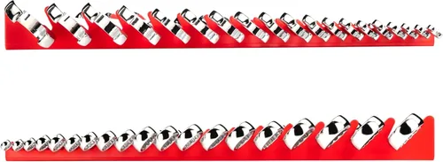 Miniatura 5 de TEKTON Juego de llaves combinadas con estante, 19 piezas (0.236-0.945 in) WCB91202