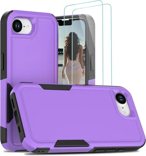 Miniatura 262 de Jeylly Funda para iPhone SE/Funda para iPhone 5S, Exterior de Plástico Duro que Absorbe Golpes + Interior de Silicona de Goma Defensor contra