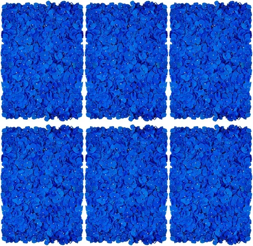 Miniatura 9 de BLOSMON Panel de Pared de Flores Telón de Fondo Decorativo Rubor Telón de Fondo Floral Artificial para Boda Fiesta Baby Shower Nupcial, 6 Piezas