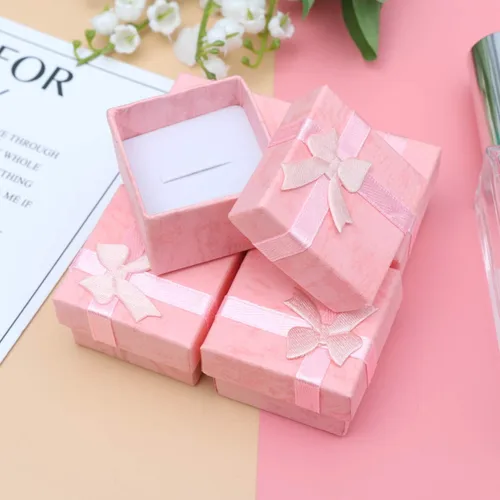 Miniatura 3 de Juego de 24 cajas de joyería de cartón, cajas de joyería, anillos, colgantes, aretes, collares, cajas para aniversarios, bodas, cumpleaños