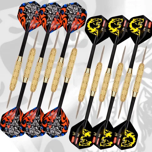 Miniatura 2 de ONE80 Vapor 180 Dardos de cerdas sin grapas Bullseye Steeltip Dardos Extra Vuelos