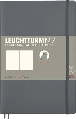 Miniatura 46 de LEUCHTTURM1917 - Cuaderno de tapa blanda de tapa blanda B6+ - 123 páginas numeradas para escribir y escribir en diario (Doted, Sage)