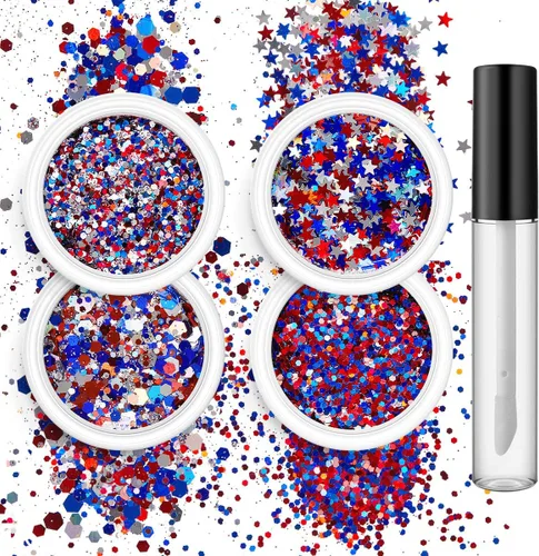 Miniatura 11 de Gel con purpurina azul para rostro y cuerpo, lentejuelas de sirena, labios, uñas, accesorios para festivales, rave, purpurina líquida holográfica