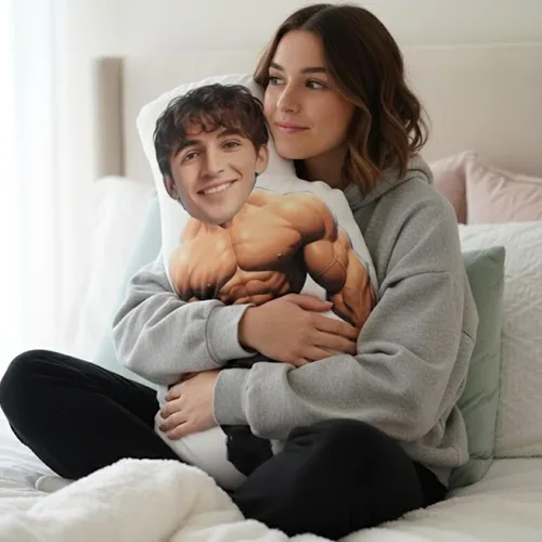 Miniatura 3 de LOVELYPOD Almohada facial personalizada, regalos para novio, novia, almohada de fotos personalizada, regalo divertido para pareja para cumpleaños