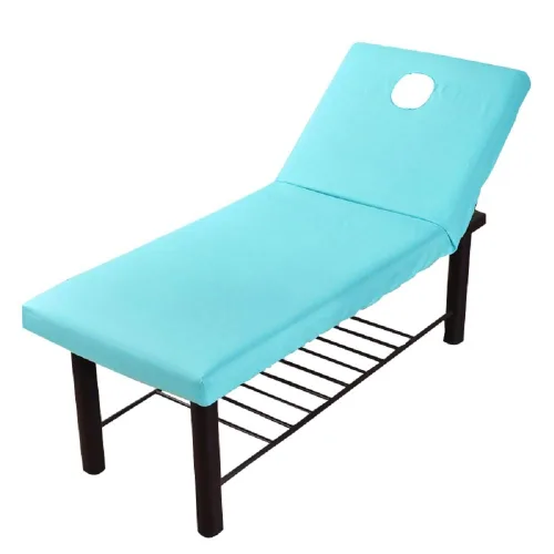Miniatura 6 de Sólida mesa de salón de masaje, sábana bajera ajustable elástica con cubierta completa con agujero