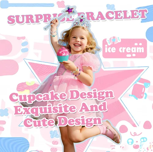 Miniatura 7 de Bombas de baño para niños con joyas sorpresa en el interior, juego de 8 bombas de baño para cupcakes, niñas, adolescentes, regalo de cumpleaños