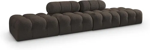 Miniatura 54 de Meridian Furniture 611Cream-S68A Colección Ames Moderno Sofá modular contemporáneo con tela de boucle color crema, modular para crear