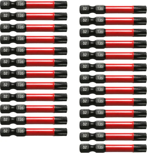 Miniatura 44 de TMAX Juego de puntas de destornillador de cabeza de estrella T6 Torx de 25 piezas, acero S2 de 6 puntos T-6 puntas de inserción de destornillador