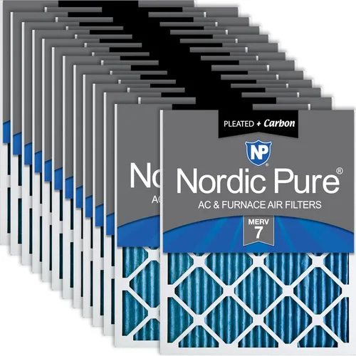 Miniatura 61 de Nordic Pure Filtros de aire para horno MERV 6 de 18 x 25 x 1 pulgadas (tamaño real: 17 1/2 x 24 1/2 x 3/4), color verde poliéster MERV 6, reduce