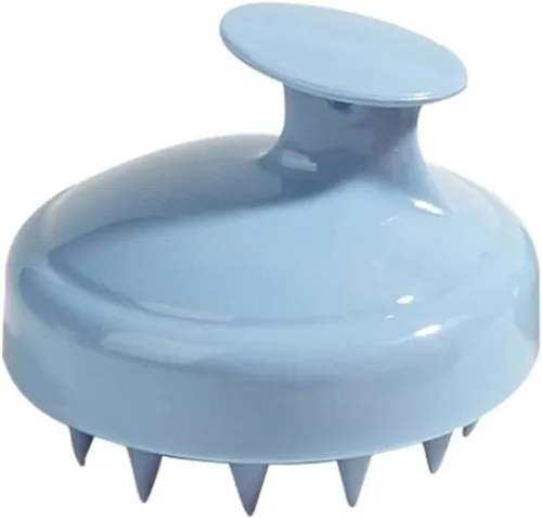 Miniatura 7 de Masajeador de cuero cabelludo para el cuero cabelludo, cepillo de silicona suave, cepillo de champú, exfoliante del cuero cabelludo para el 1PC-Rojo