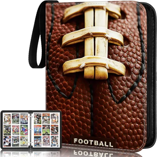 Miniatura 16 de RONMONG Carpeta de Tarjetas de Fútbol, Álbum de Tarjetas de Intercambio Deportivas 2024-2025 con Fundas y Soporte, Hojas de Portatarjetas de Fútbol