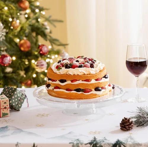 Miniatura 7 de HABIBEE 6-in-1 Soporte multifuncional de acrílico con cúpula para servir pasteles, 12 pulgadas