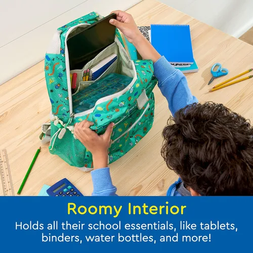 Miniatura 2 de Bentgo Mochila para niños - Mochila ligera y duradera de 14 pulgadas, Bug Buddies, Mochilas de viaje