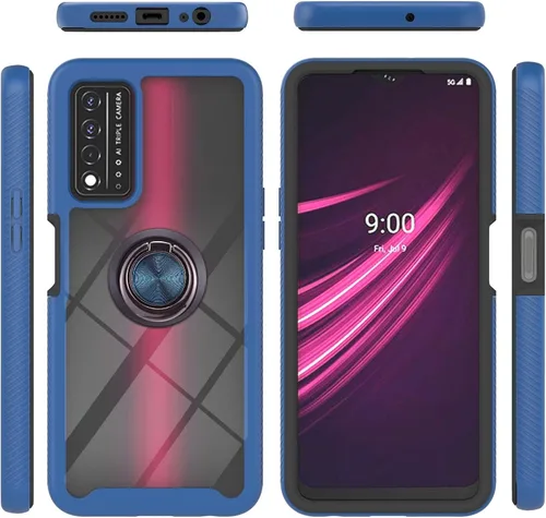 Miniatura 66 de Funda compatible con Xiaomi Poco M5s 4G, compatible con Redmi Note 10 4G / Note 10S 4G / Note 11 SE (India), funda para teléfono 3 en 1, color azul