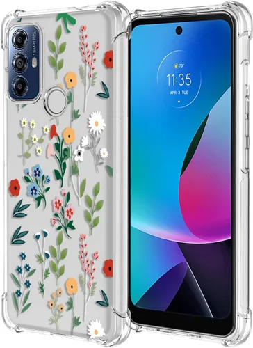 Miniatura 91 de Funda para Moto G Stylus 2021 4G Clear Flower Funda de teléfono TPU suave a prueba de golpes, antiarañazos, funda protectora para Motorola G Stylus