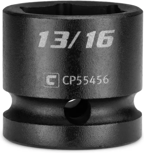 Miniatura 17 de Capri Tools Dado de impacto corto de 1 pulgada, transmisión de 1/2 pulgada, 6 puntos, SAE