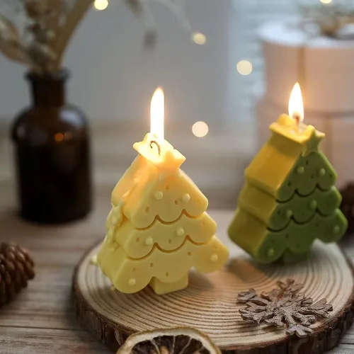 Miniatura 2 de Moldes de vela – Molde de silicona para hacer velas, moldes 3D de bricolaje para cera de soja, cera de abejas, vela perfumada, regalos del día
