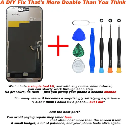 Miniatura 3 de DIGI4U Pantalla LCD para iPhone 15 Pro Max, 6.7 pulgadas [3D táctil] [muesca pequeña] para iPhone 15 Pro Max pantalla digitalizador Asamblea
