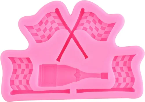 Miniatura 7 de ZiXiang Moldes de silicona para autos de carreras, molde redondo 3D para fondant, molde de rueda de camión, molde de silicona para medallas