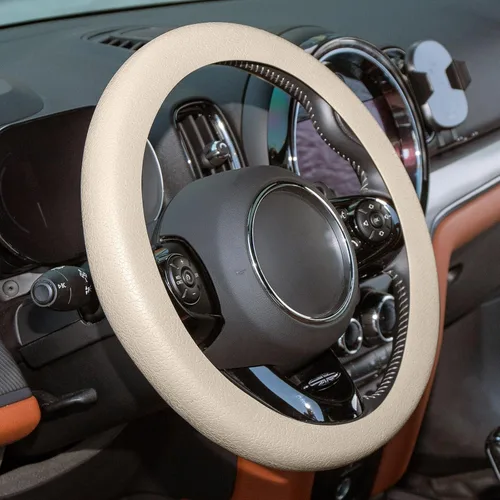 Miniatura 9 de Spurtar Funda para volante de automóvil para mujeres y hombres, accesorios de automóvil, protector de volante delgado antideslizante de silicona