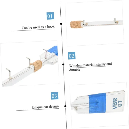 Miniatura 3 de Gancho de madera para ropa de paleta de 15.7 pulgadas, colgador de pared para chaquetas, sombreros, bufandas, gancho decorativo para pasillo