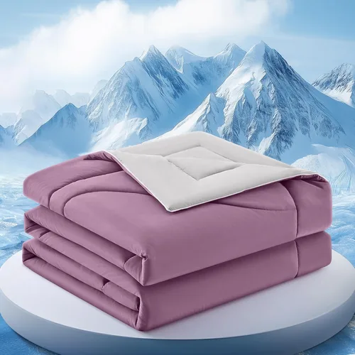 Miniatura 10 de Edredón Refrescante Tamaño Twin, Manta Refrescante de Doble Cara para Personas que Duermen con Calor y Sudores Nocturnos, Manta de Hielo