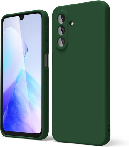 Miniatura 277 de oakxco Funda para teléfono Samsung Galaxy A12 con agarre de silicona líquida, linda delgada fina suave cubierta de gel de goma TPU lisa para mujeres
