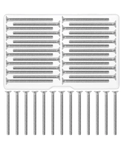 Miniatura 9 de Bates- Tornillos de placa de pared, paquete de 75 tornillos de salida, tornillos de placa de pared, tornillos de tapa de salida, tornillos largos