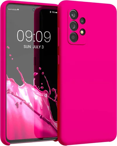 Miniatura 193 de kwmobile Funda Compatible con Samsung Galaxy A14 5G - Funda de teléfono de TPU y silicona con acabado suave - Verde Lima