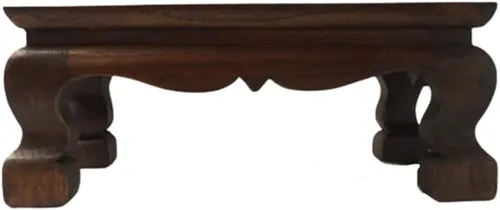 Soporte de estatua de Buda para mesa de adoración, pedestal tailandés hecho a mano, soporte para tallar madera de teca, decoración del hogar, 10