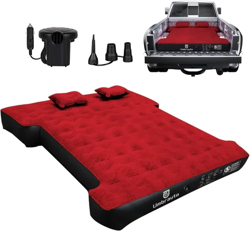 Miniatura 16 de Colchón de aire Umbrauto para camas de camión cortas de tamaño completo de 5.5-5.8 pies, colchón de aire inflable para tienda de camión con bomba