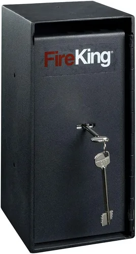 Miniatura 4 de FireKing MS1206 - Cerradura de llave compacta para efectivo, 15 libras, 0.29 pies cúbicos, color negro