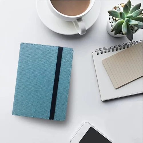 Miniatura 6 de Funda universal de lino natural para lector de libros electrónicos de 6 pulgadas (azul egeo)