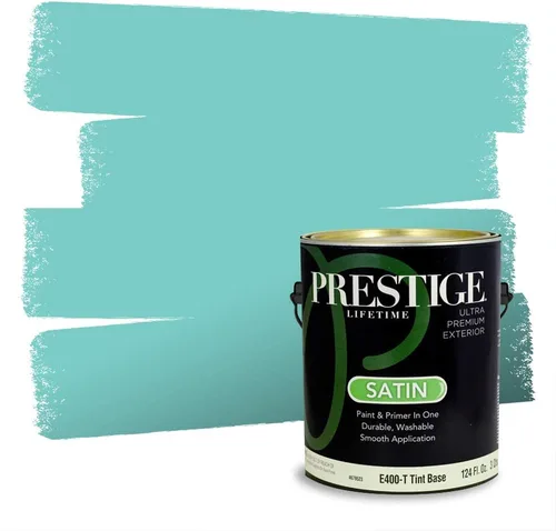 Miniatura 209 de Pintura Exterior + imprimación PRESTIGE, todo-en-uno, 1 galón, acabado mate, color comparable al Valspar* Royal Gray* VS151-Gris real
