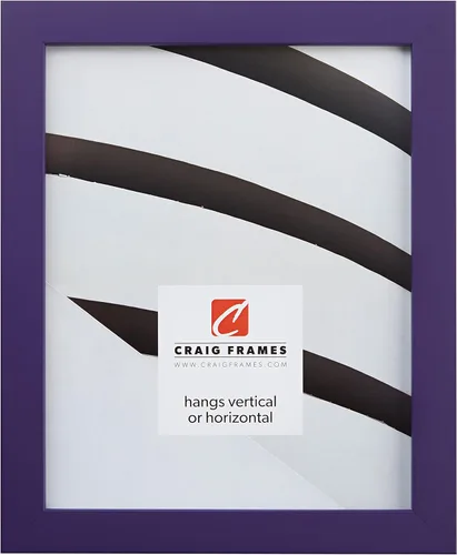 Craig Frames - Marco de fotos, madera maciza, acabado compuesto liso, 0.875 pulgadas de ancho, disponible en una variedad de colores divertidos