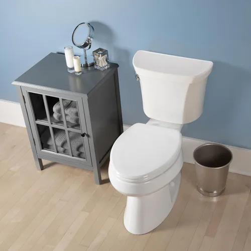 Miniatura 9 de Bemis Ashland - Asiento de inodoro de madera moderno con borde decorativo, cierre lento, bisagras seguras, fabricado en Estados Unidos, alargado