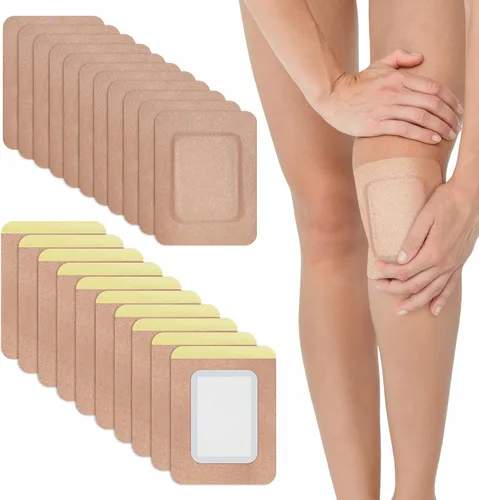 Miniatura 8 de Paquete de 2 envolturas de aceite de ricino, envoltura de aceite de ricino para rodilla, codo, brazo y muslo, parche de algodón orgánico