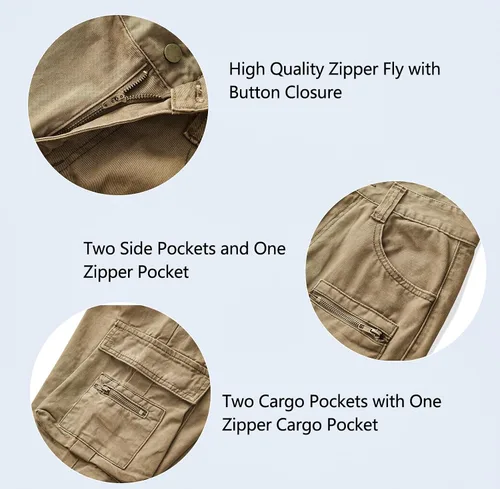 Miniatura 5 de AKARMY Pantalones cargo de ajuste relajado para mujer, pantalones de senderismo para deportes al aire libre, pantalones casuales, pantalones