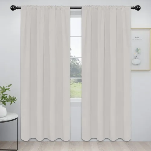 Miniatura 70 de Easy-Going - Cortinas opacas con bolsillo para varilla para el dormitorio, cortinas para ventanas que oscurecen la habitación o la sala de estar