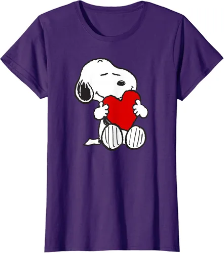 Miniatura 7 de Peanuts Camiseta de San Valentín Snoopy Hugging Heart, Negro
