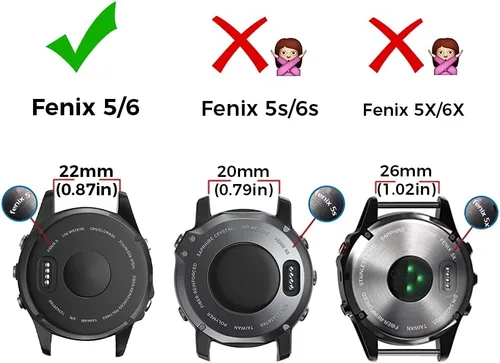 Miniatura 2 de NotoCity Correa de Reloj de Silicona Suave Compatible con Fenix 5 Band de 22mm de Ancho para Fenix 5 Plus/Fenix 6/Fenix 6 Pro/Fenix Rojo/Negro/Verde