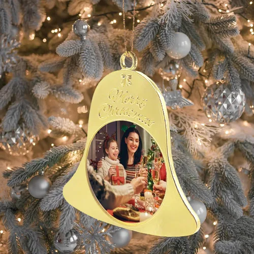 Miniatura 5 de Adornos personalizados de Navidad con foto/nombre, adornos personalizados de Navidad 2024, impresión de doble cara para árbol de Navidad, hogar