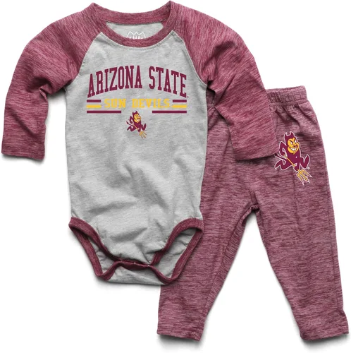 Wes and Willy Baby College Sports Fan - Conjunto de una pieza y pantalón de manga larga