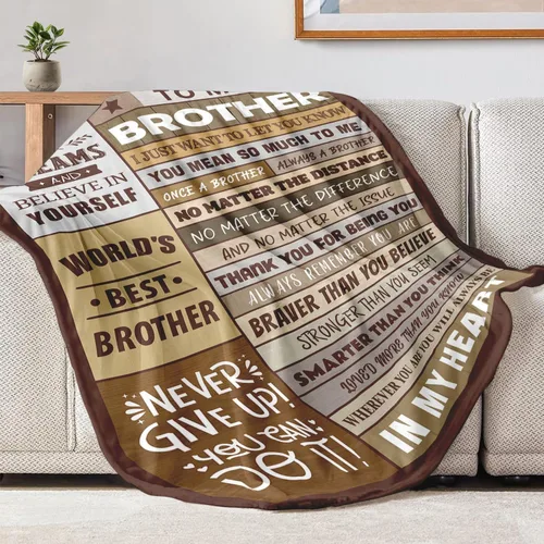 Miniatura 4 de Regalos para Hermano - Regalos de Hermana para Hermano - Mejor Regalo de Cumpleaños para Hermanos Adultos - Regalo de Navidad Día del Padre Manta