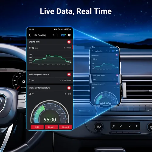 Miniatura 7 de GOOLOO DEEPSCAN DS100 Escáner OBD2 Bluetooth, herramienta de diagnóstico de todo el sistema, lector de códigos de coche para iOS y Android, 6+