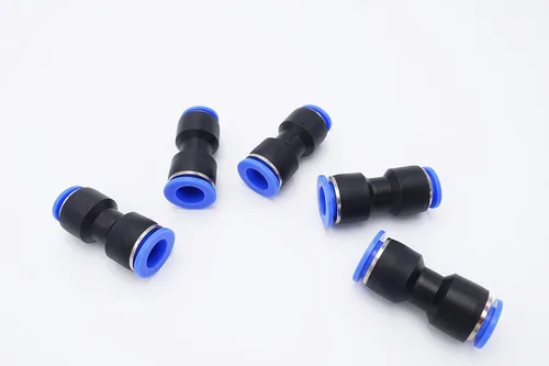 Miniatura 12 de Empuje para conectar, tubo de 1/2 pulgada de diámetro exterior x tubo de 1/4 pulgadas, conector de dos vías de unión recta de aire neumático